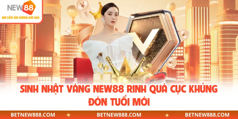 Sinh Nhật Vàng NEW88 Rinh Quà Cực Khủng Đón Tuổi Mới
